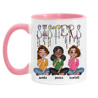 Personalized Sisters Friends Dangles Mug 25215 thumb 1