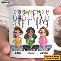 Personalized Sisters Friends Dangles Mug 25215 thumb 1