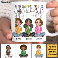 Personalized Sisters Friends Dangles Mug 25215 thumb 1
