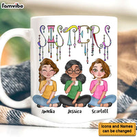 Personalized Sisters Friends Dangles Mug 25215 thumb 1