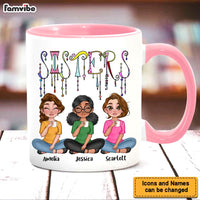 Personalized Sisters Friends Dangles Mug 25215 thumb 1