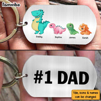 Personalized Daddysaurus Aluminum Keychain 25218 thumb 1