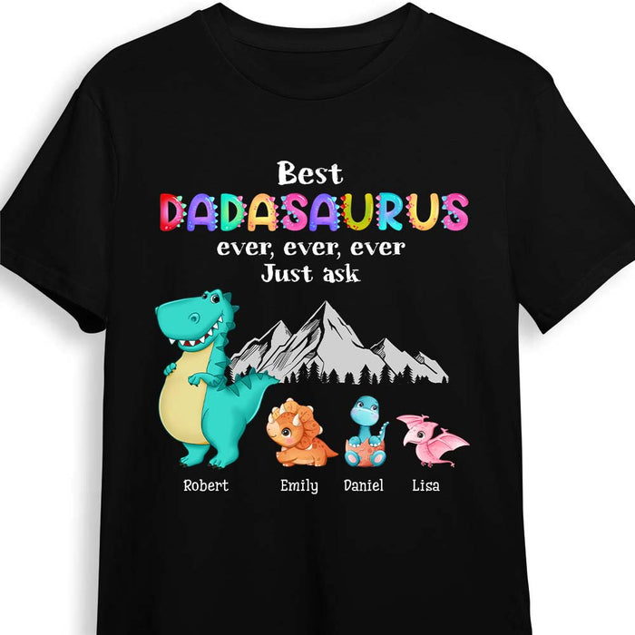 Personalized Gift Dadasaurus Colorful Shirt - Hoodie - Sweatshirt 25219 1