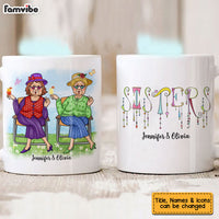 Personalized Gift For Old Friend Sister Dangles Text Mug 25226 thumb 1