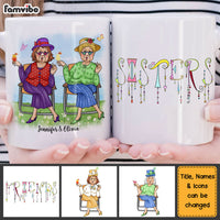 Personalized Gift For Old Friend Sister Dangles Text Mug 25226 thumb 1