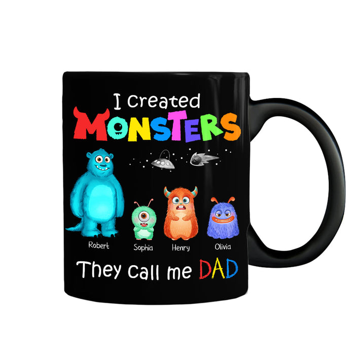 Personalized Dad I Created Monsters Mug 25229 1
