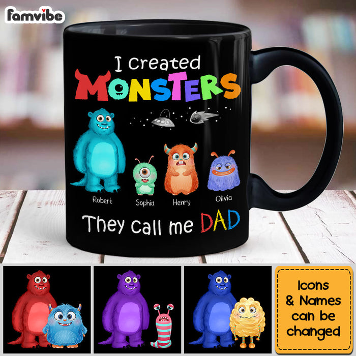 Personalized Dad I Created Monsters Mug 25229 1