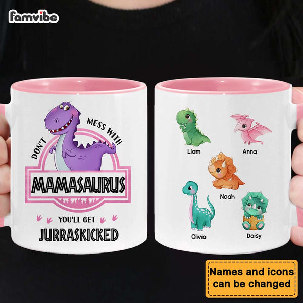 Personalized Gift For Mamasaurus Mug 25232 - Famvibe