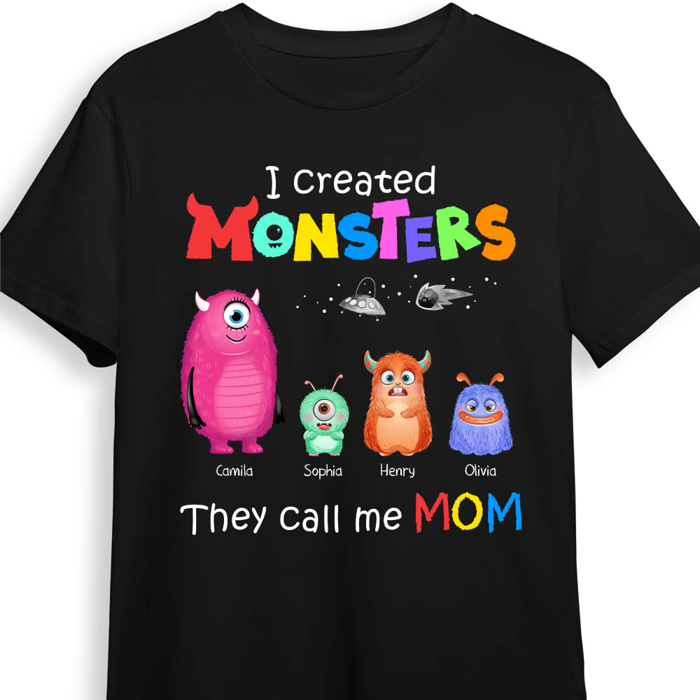 Personalized Mom I Created Monsters Shirt Hoodie Sweatshirt 25233 Primary Mockup
