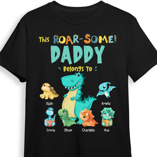 Personalized This Roarsome Daddy Belongs To Shirt Hoodie Sweatshirt 25238 Primary Mockup