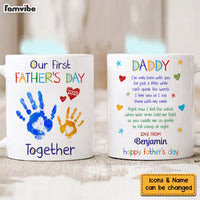 Personalized First Father's Day Hand Print Mug 25239 thumb 1