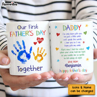 Personalized First Father's Day Hand Print Mug 25239 thumb 1