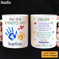 Personalized First Father's Day Hand Print Mug 25239 thumb 1