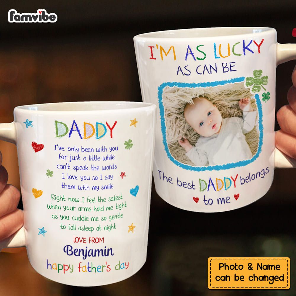 Personalized Photo I'm As Lucky As Can Be Mug 25240 Primary Mockup