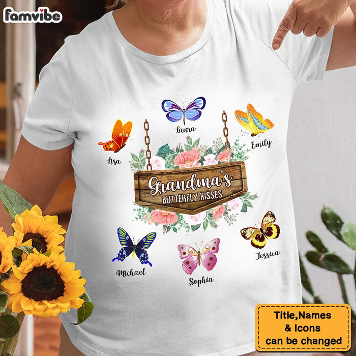 Personalized Grandma's Butterfly Kisses Shirt - Hoodie - Sweatshirt 25242 1