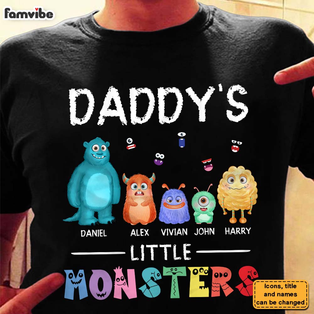 Personalized Daddy's Little Monster Shirt Hoodie Sweatshirt 25243 Primary Mockup