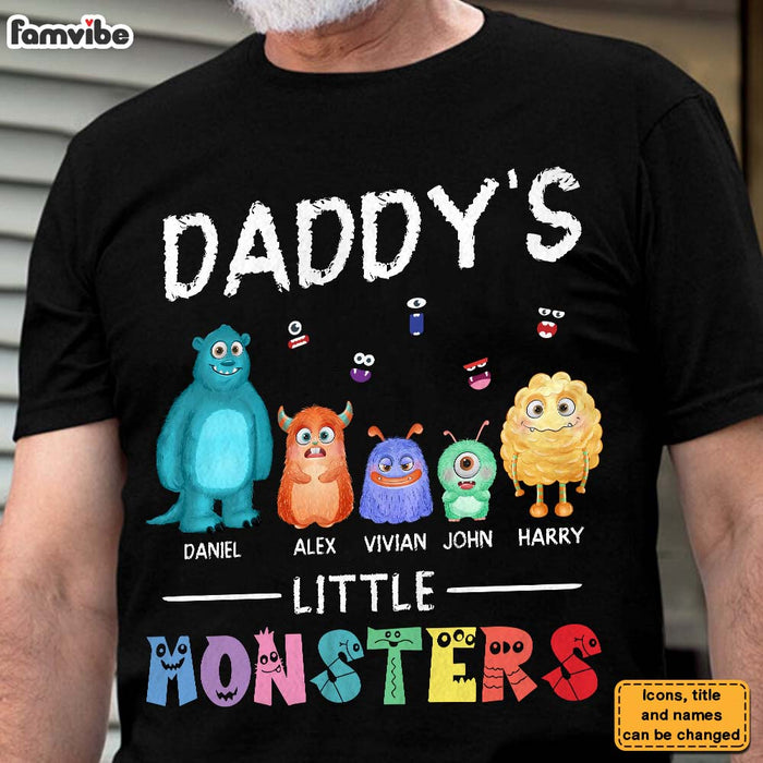 Personalized Daddy's Little Monster Shirt - Hoodie - Sweatshirt 25243 1