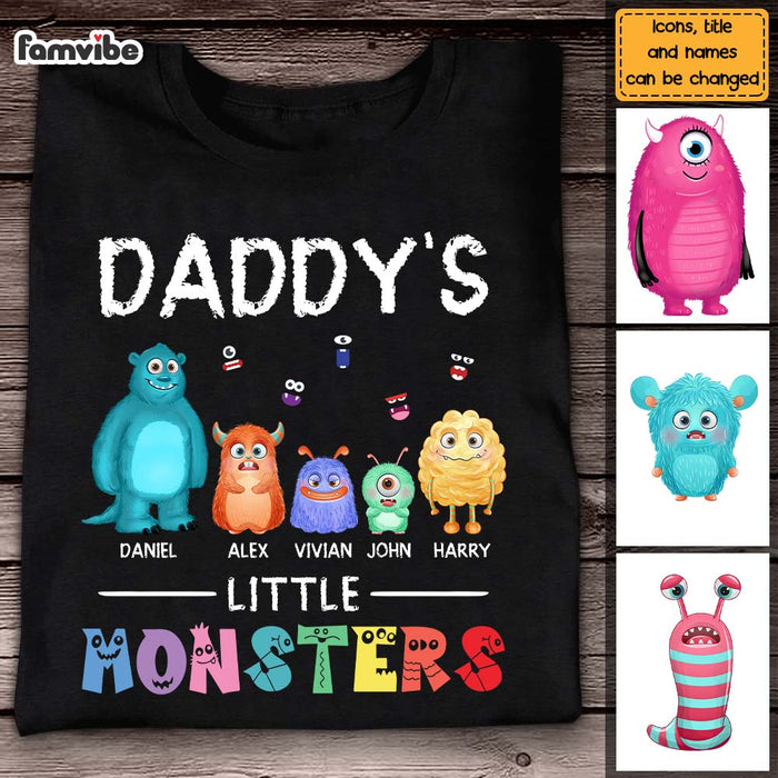 Personalized Daddy's Little Monster Shirt - Hoodie - Sweatshirt 25243 1