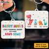 Personalized Daddysaurus Wood Keychain 25245 1