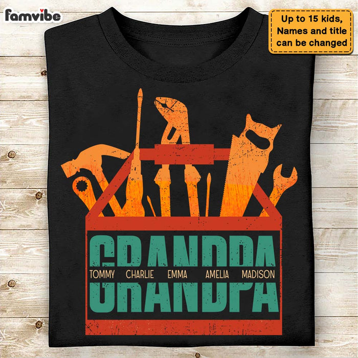 Personalized Gift For Dad Grandpa Tools Shirt - Hoodie - Sweatshirt 25250 1