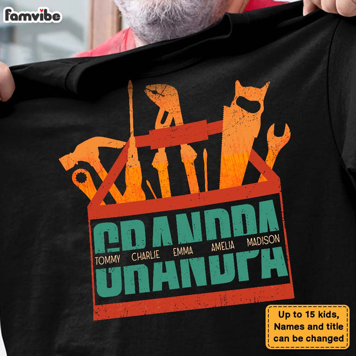 Personalized Gift For Dad Grandpa Tools Shirt - Hoodie - Sweatshirt 25250 1