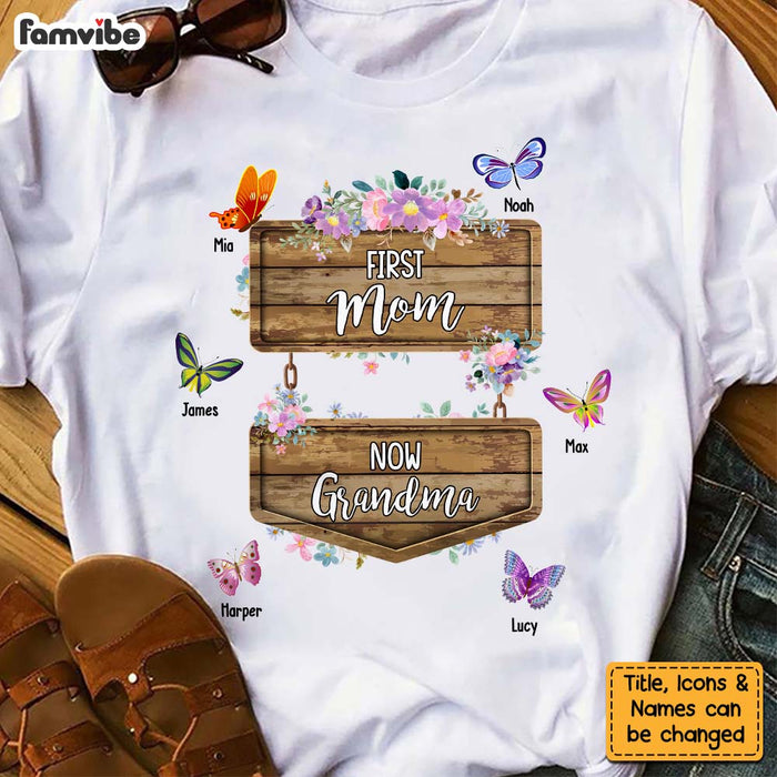 Personalized First Mom Now Grandma Shirt - Hoodie - Sweatshirt 25252 1