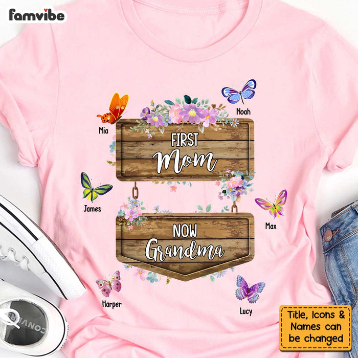 Personalized First Mom Now Grandma Shirt - Hoodie - Sweatshirt 25252 1