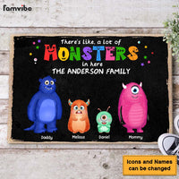 Personalized Family Monsters Doormat 25264 thumb 1