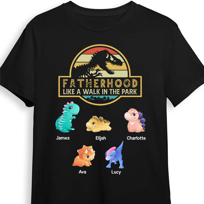 Personalized Fatherhood Dinosaur Shirt - Hoodie - Sweatshirt 25272 1