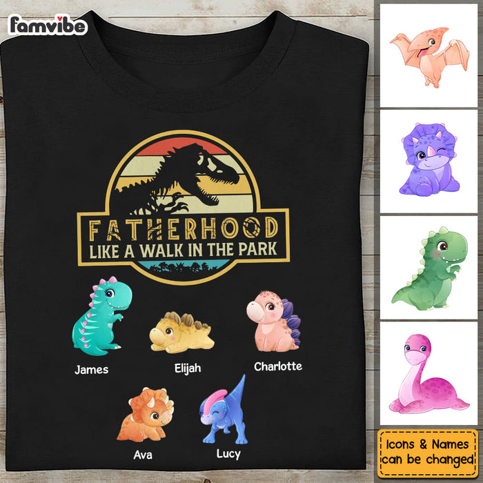 Personalized Fatherhood Dinosaur Shirt - Hoodie - Sweatshirt 25272 1