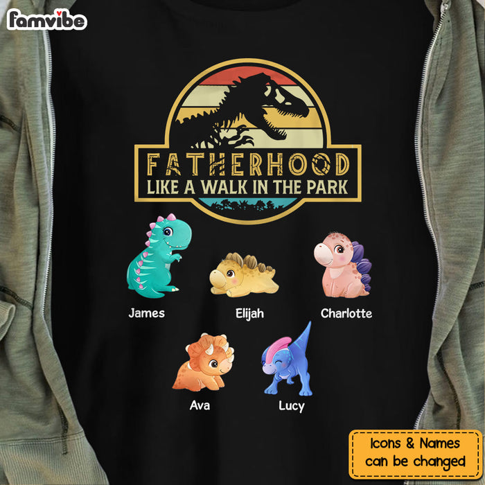 Personalized Fatherhood Dinosaur Shirt - Hoodie - Sweatshirt 25272 1