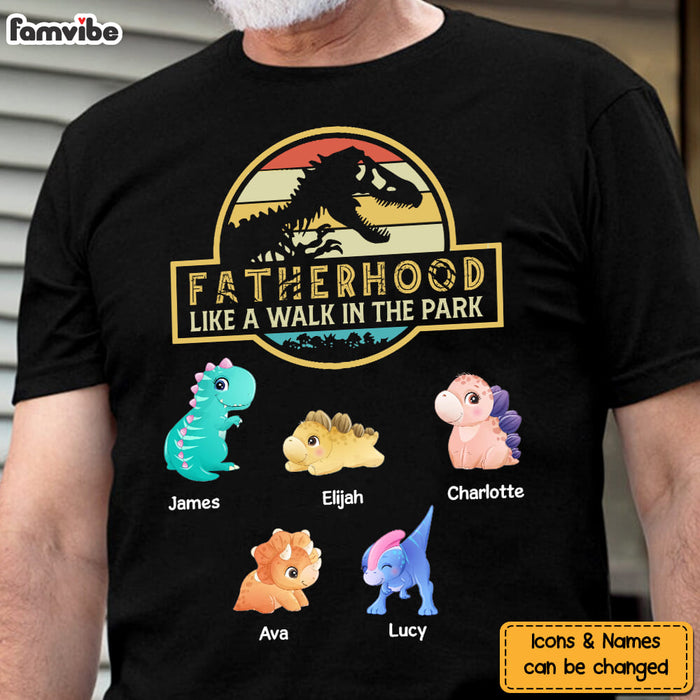 Personalized Fatherhood Dinosaur Shirt - Hoodie - Sweatshirt 25272 1