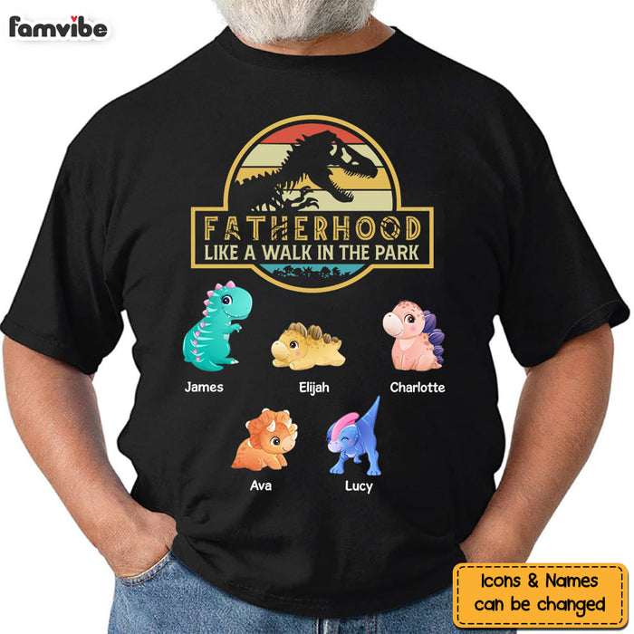 Personalized Fatherhood Dinosaur Shirt - Hoodie - Sweatshirt 25272 1