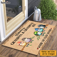 Personalized Welcome To Grandma & Grandpa's Nest Doormat 25275 thumb 1