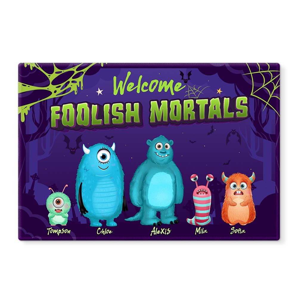 Personalized Family Monster Doormat 25276 Primary Mockup