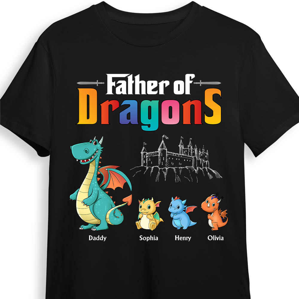 Personalized Father Of Dragons Shirt Hoodie Sweatshirt 25282 Primary Mockup