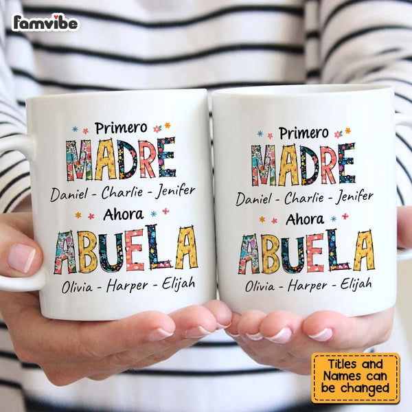 Personalized Super Abuela Accent Mug, Gift For Mexican Mom