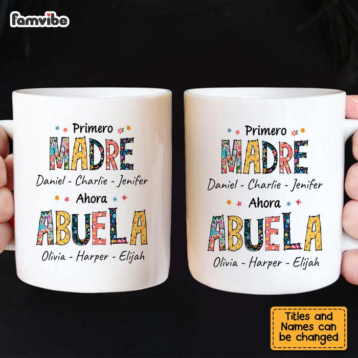 Personalized Super Abuela Accent Mug, Gift For Mexican Mom