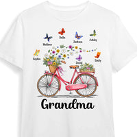 Personalized Gift for Grandma Bicycle With Flowers Shirt - Hoodie - Sweatshirt 25288 thumb 1