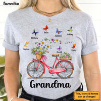Personalized Gift for Grandma Bicycle With Flowers Shirt - Hoodie - Sweatshirt 25288 thumb 1