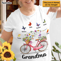 Personalized Gift for Grandma Bicycle With Flowers Shirt - Hoodie - Sweatshirt 25288 thumb 1