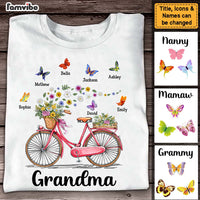 Personalized Gift for Grandma Bicycle With Flowers Shirt - Hoodie - Sweatshirt 25288 thumb 1