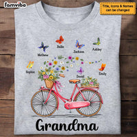Personalized Gift for Grandma Bicycle With Flowers Shirt - Hoodie - Sweatshirt 25288 thumb 1