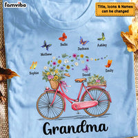 Personalized Gift for Grandma Bicycle With Flowers Shirt - Hoodie - Sweatshirt 25288 thumb 1