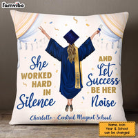 Personalized Let Success Be Your Noise Graduation Pillow 25289 thumb 1