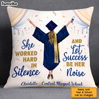 Personalized Let Success Be Your Noise Graduation Pillow 25289 thumb 1