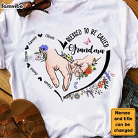 Personalized Gift Floral Grandma Shirt - Hoodie - Sweatshirt 25297 thumb 1
