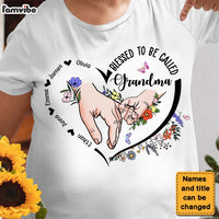 Personalized Gift Floral Grandma Shirt - Hoodie - Sweatshirt 25297 thumb 1