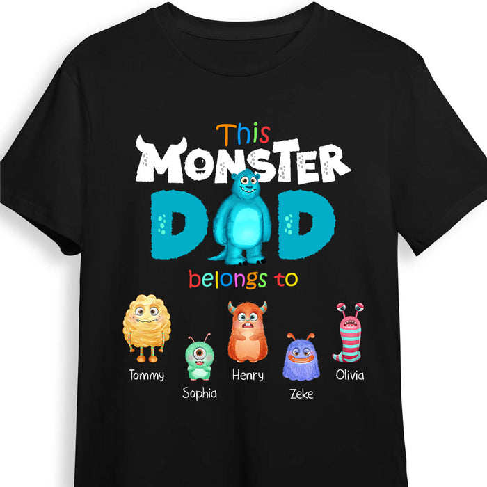 Personalized Gift For Monster Dad Shirt - Hoodie - Sweatshirt 25301 1