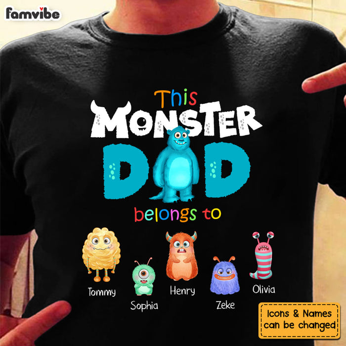 Personalized Gift For Monster Dad Shirt - Hoodie - Sweatshirt 25301 1